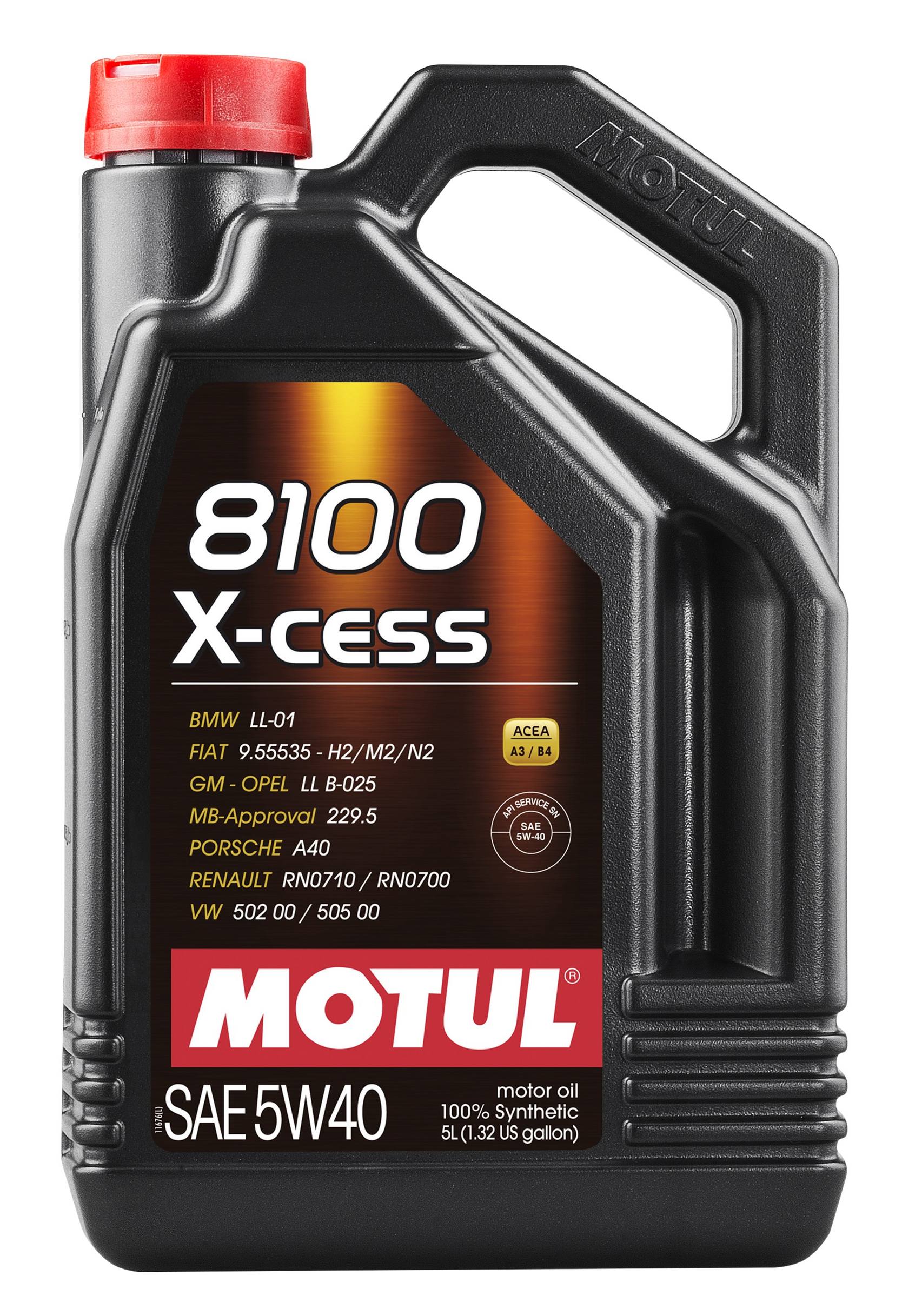 Engine Oil (5w40) (5 Liter) (X-Cess 8100) (Gen2) - Motul 102870